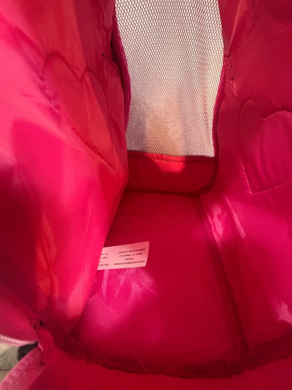 (A6) Battat Pucci Pups Pink Polka Dot Plush Dog Carrier‎ Bag Glam Heart Detail